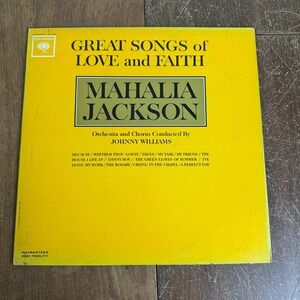 Mahalia Jackson Great Songs of Love and Faith 1962 Columbia LP Vinyl‎ Record